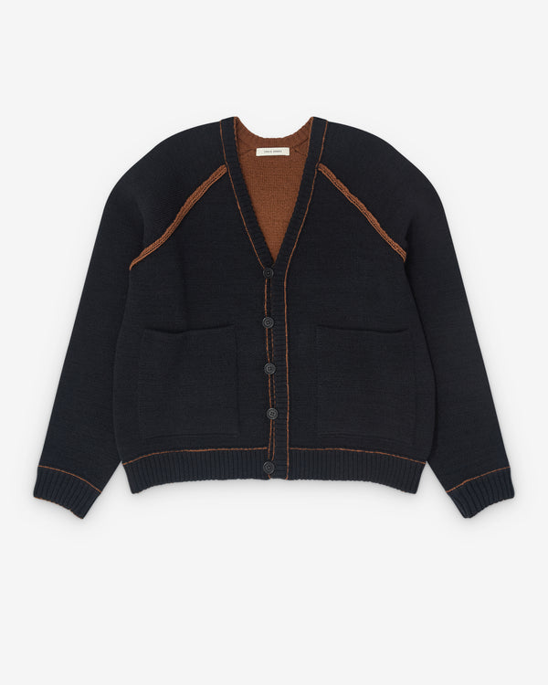 Craig Green - Men’s Tape Knit Cardigan - (Black/Brown)