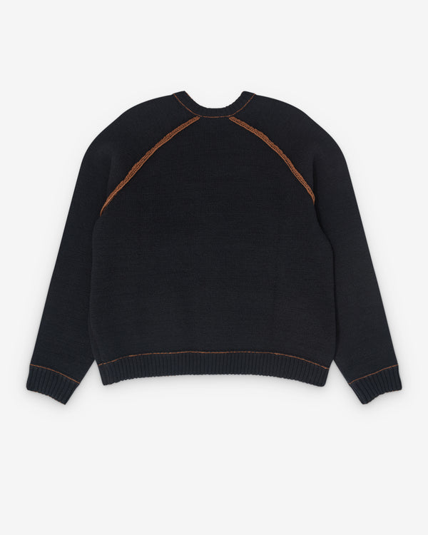 Craig Green - Men’s Tape Knit Cardigan - (Black/Brown)