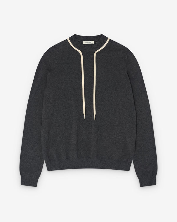 Craig Green - Men’s Flatlock Lace Jumper - (Dark Grey)