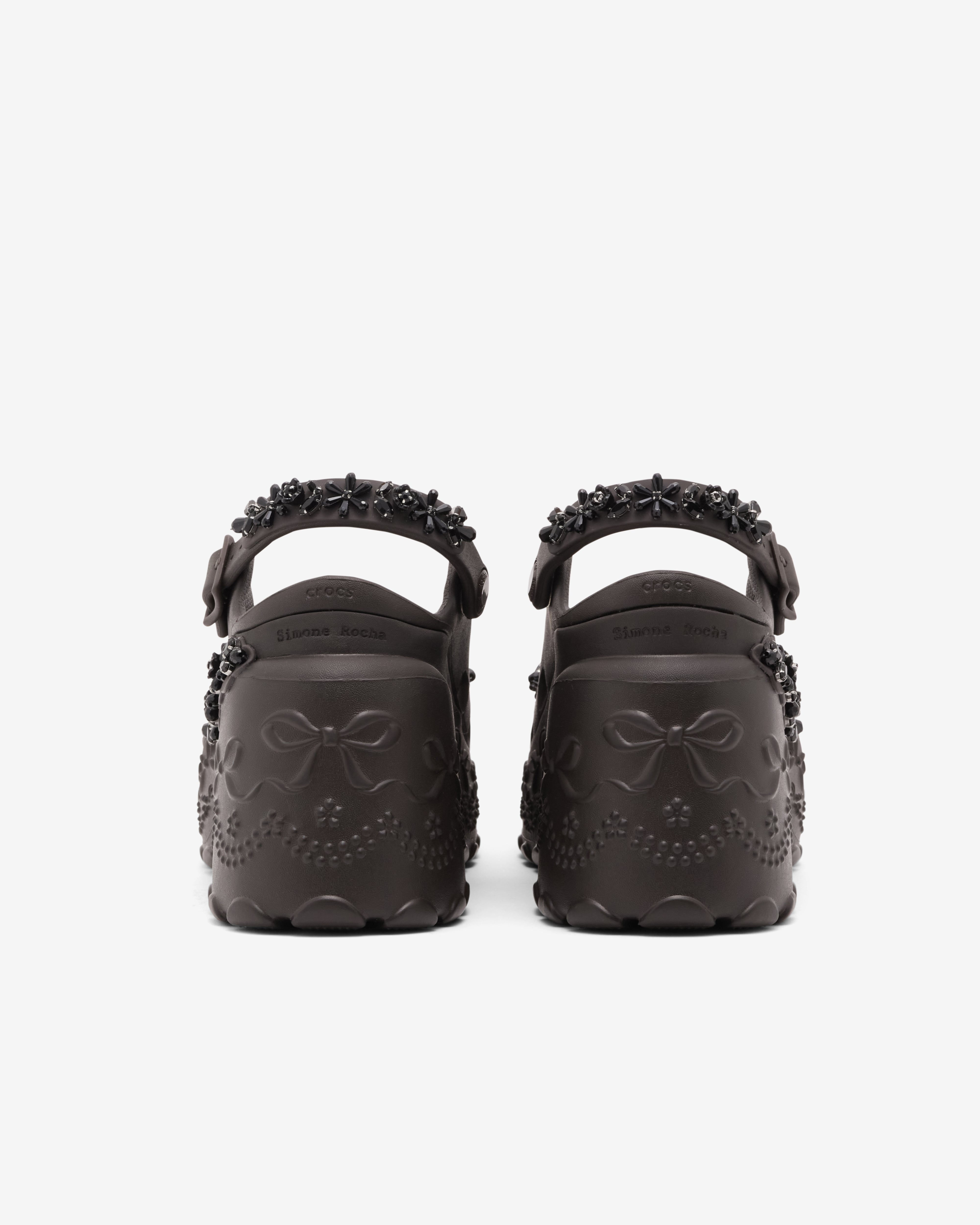 Crocs: Simone Rocha Ballerina Platform (Espresso) | Dover Street