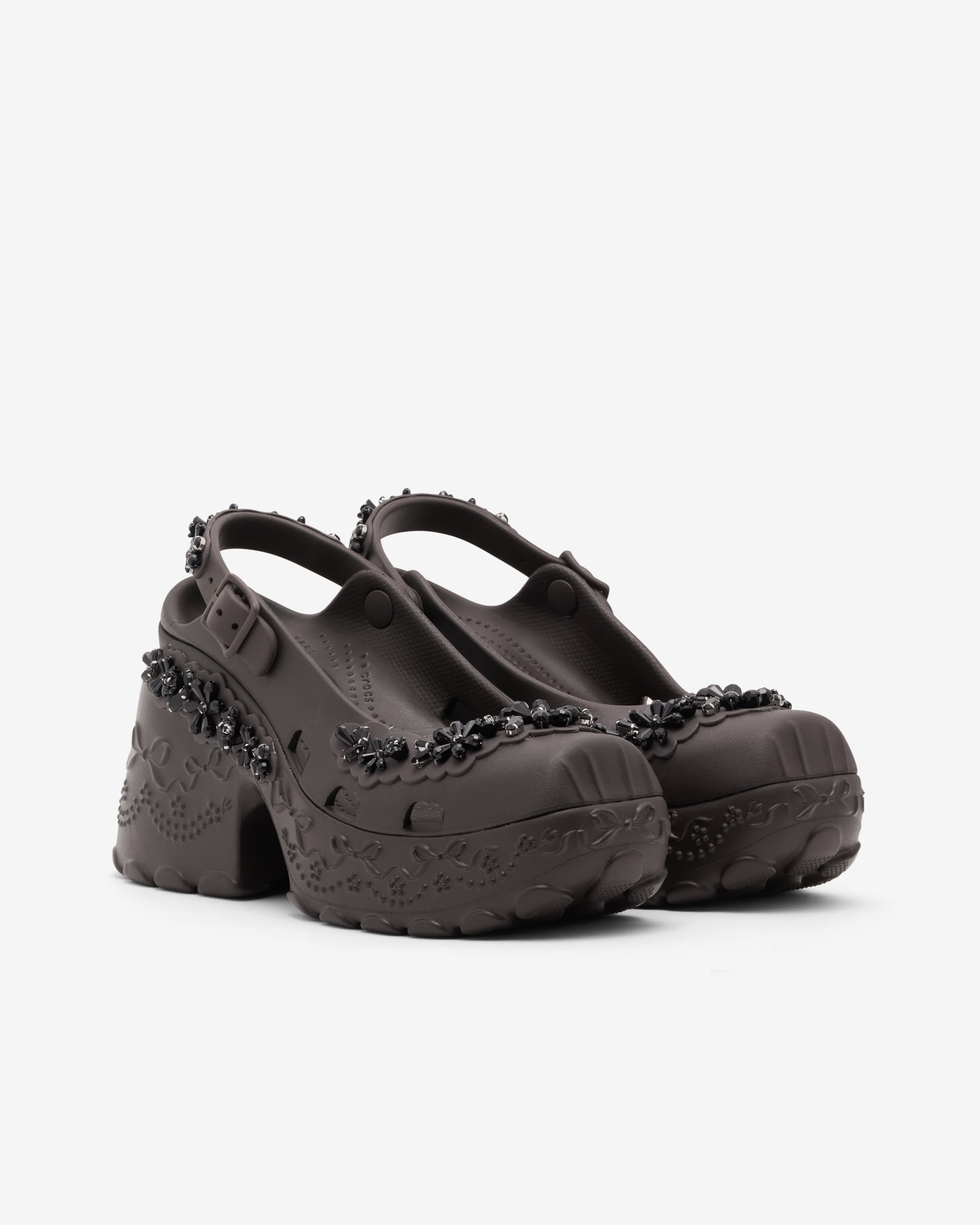 Crocs: Simone Rocha Ballerina Platform (Espresso) | Dover Street