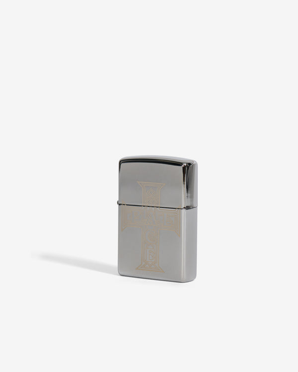 Palace - Men's Cross Zippo - (Silver)