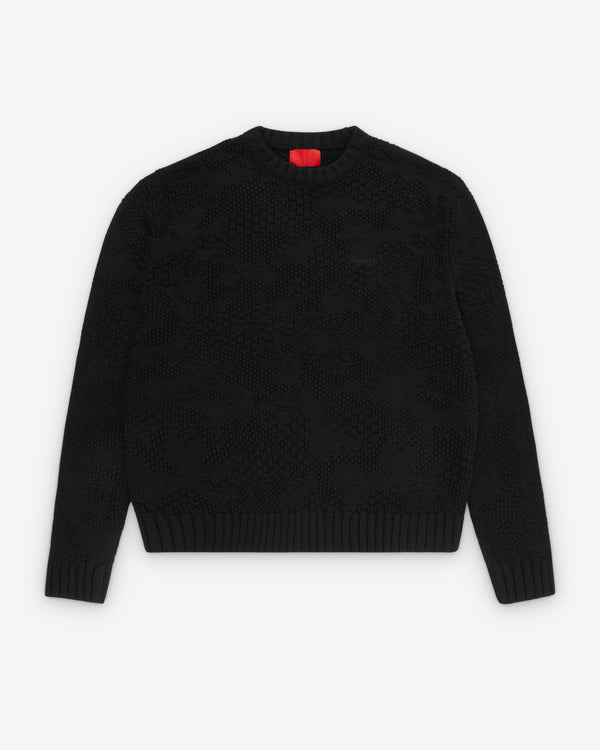 Fugazi - Men's Camotex Knit Sweater - (Black)