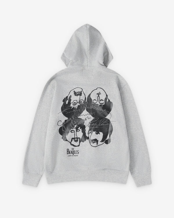 CDG Beatles - Zip-Up Hooded Sweatshirt - (Grey)