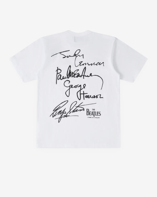 CDG Beatles - Signatures T-Shirt - (White)