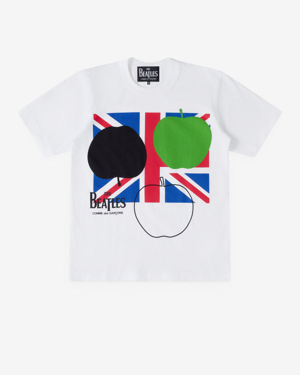 CDG Beatles - Union Jacket Apples T-Shirt - (White)