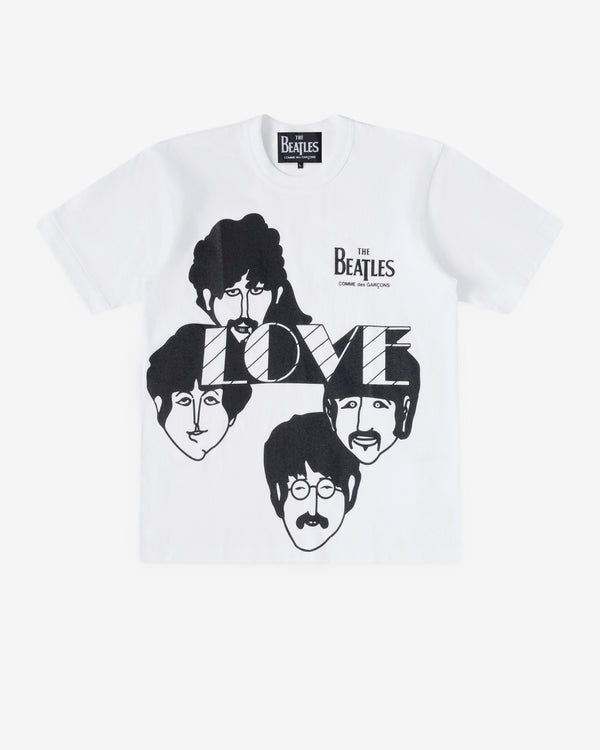 CDG Beatles - Love Print T-Shirt - (White)