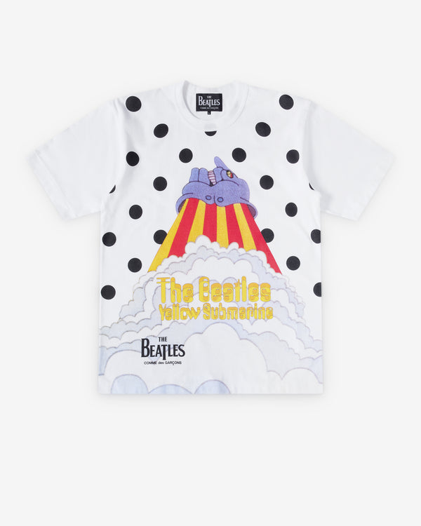 CDG Beatles - Rocket Print T-Shirt - (White)
