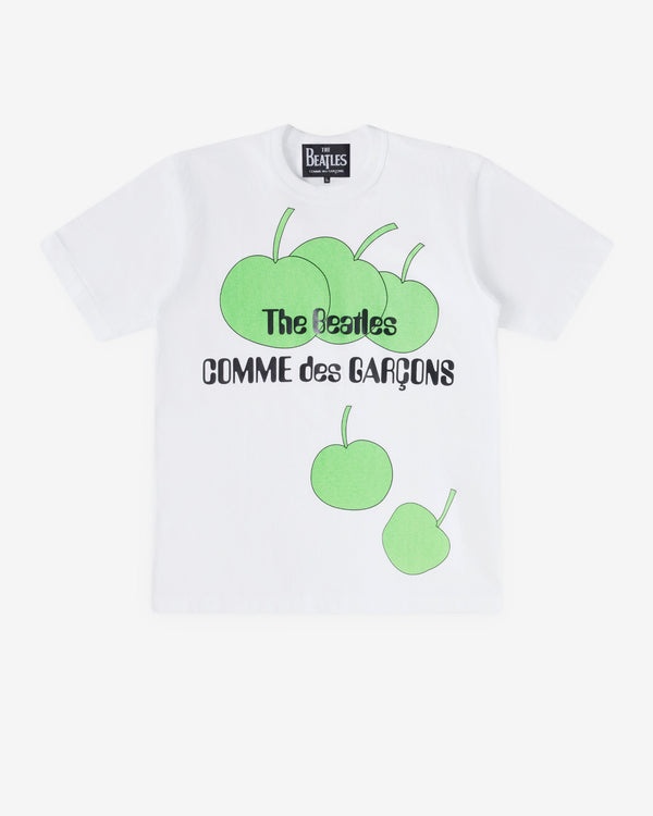 CDG Beatles - Falling Apples Print T-Shirt - (White)
