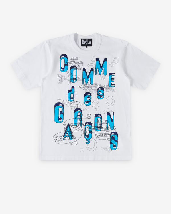 CDG Beatles - CDG Underwater Print T-Shirt - (White)