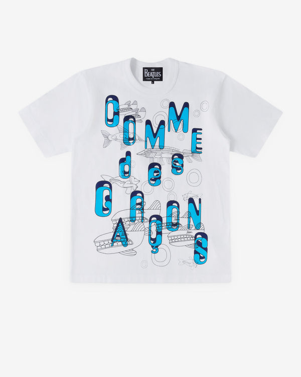 CDG Beatles - CDG Underwater Print T-Shirt - (White)