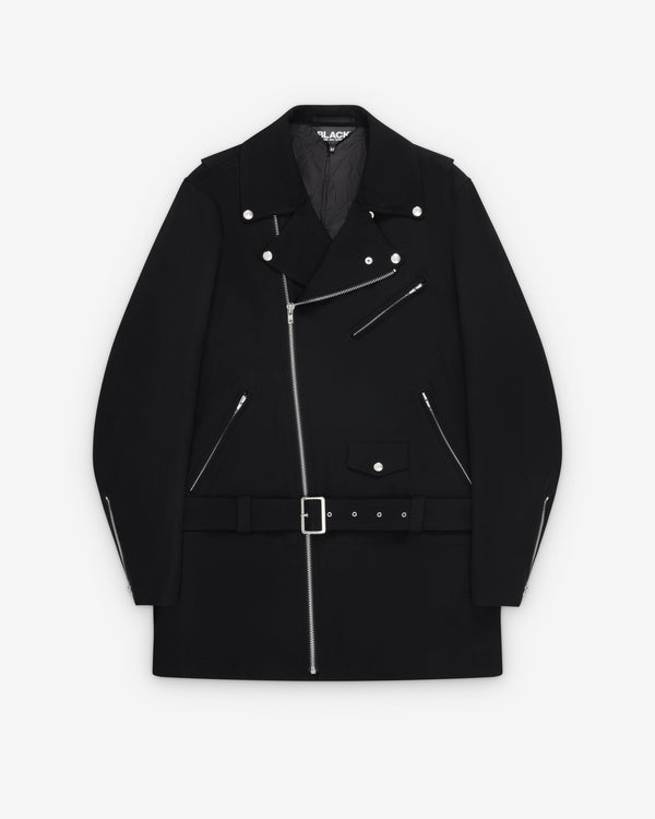Black Comme des Garçons - Wool Biker Jacket - (Black)