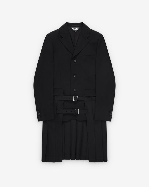 Black Comme des Garçons - Pleated Skirt Trench Jacket - (Black)