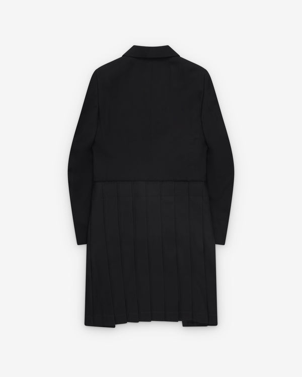 Black Comme des Garçons - Pleated Skirt Trench Jacket - (Black)