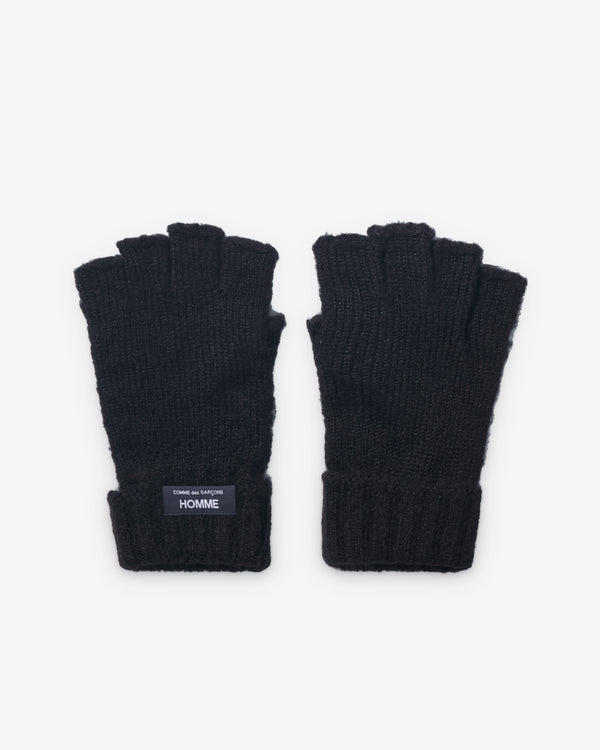CDG Homme - Men's Fingerless Gloves - (Black)