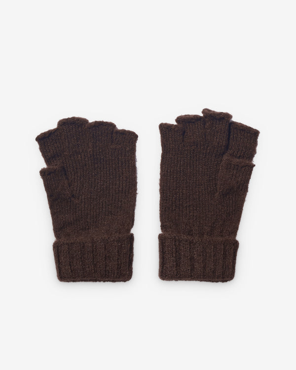 CDG Homme - Men's Fingerless Gloves - (Brown)