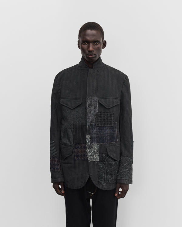 Junya Watanabe Man - Men's Patchwork Zip Blazer - (Grey/Mix)