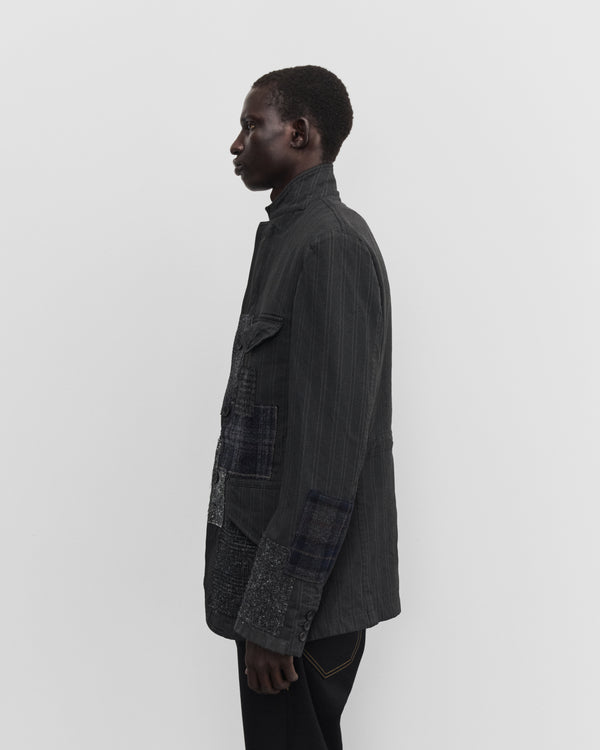 Junya Watanabe Man - Men's Patchwork Zip Blazer - (Grey/Mix)