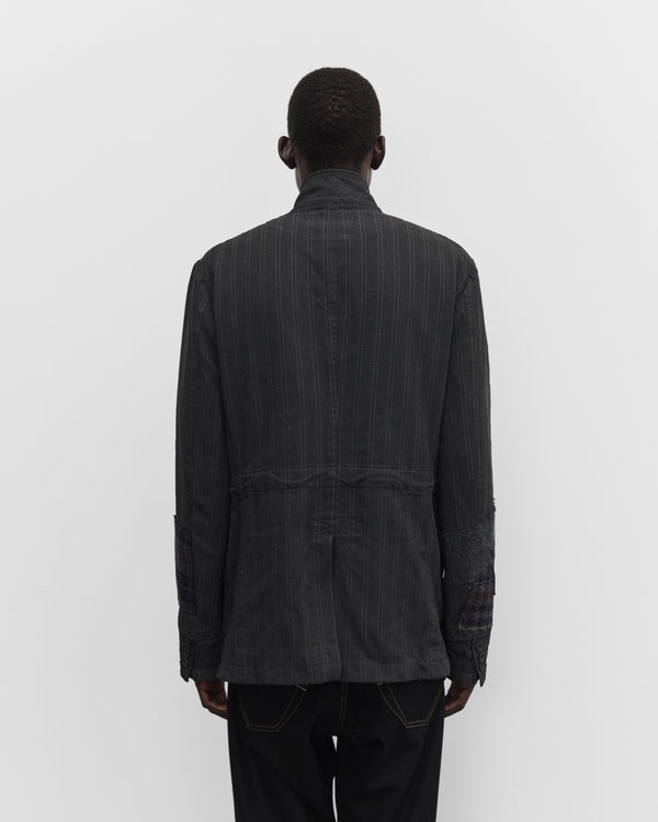 Junya Watanabe Man - Men's Patchwork Zip Blazer - (Grey/Mix)