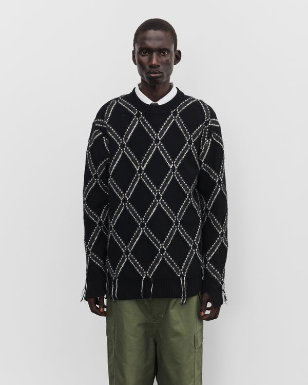 Junya Watanabe Man - Men's Wool Intarsia Sweater - (Black)