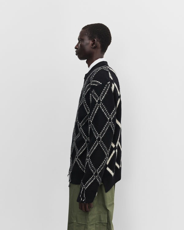 Junya Watanabe Man - Men's Wool Intarsia Sweater - (Black)