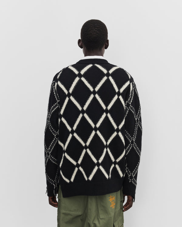 Junya Watanabe Man - Men's Wool Intarsia Sweater - (Black)
