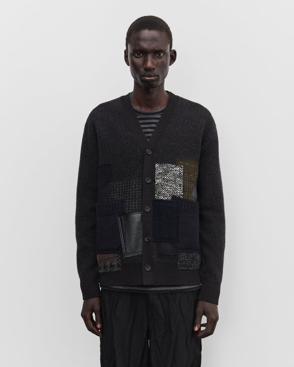 Junya Watanabe Man - Men's Patchwork Cardigan - (Brown/Navy)