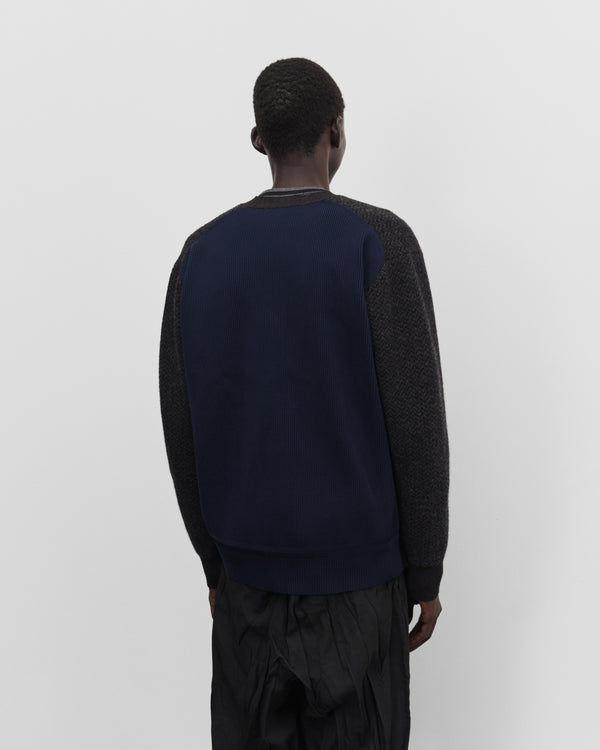 Junya Watanabe Man - Men's Patchwork Cardigan - (Brown/Navy)