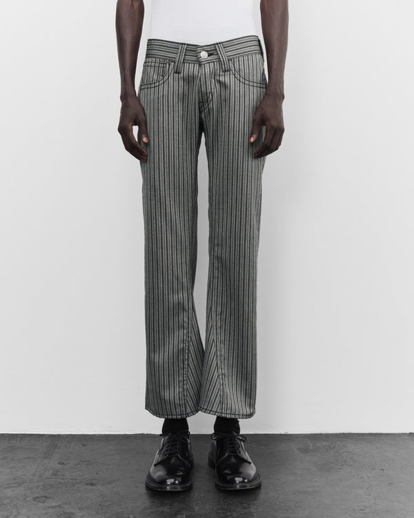 Junya Watanabe Man - Men's Levi's Flared Stripe Trousers - (Black/Grey)