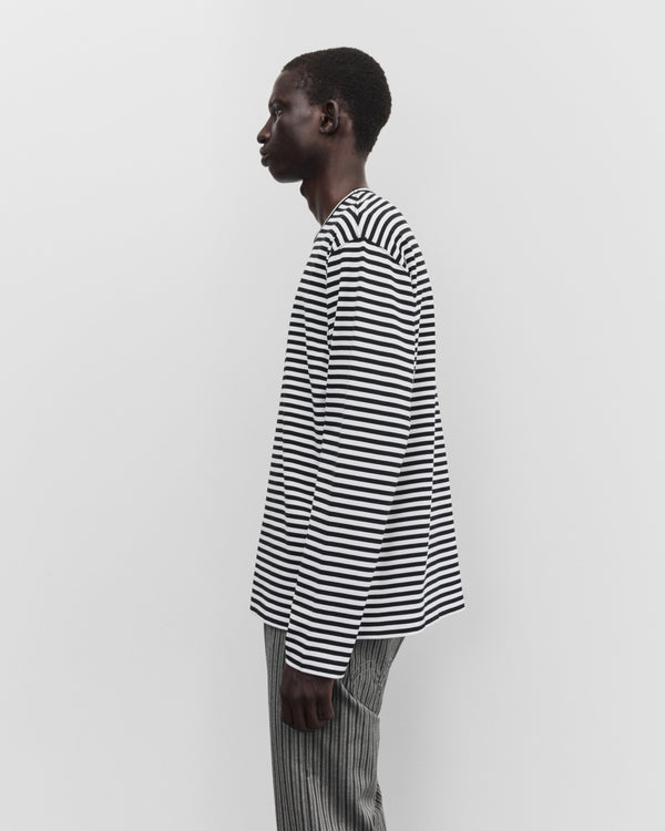 Junya Watanabe Man - Men's Longsleeve Striped T-Shirt - (Black/White)