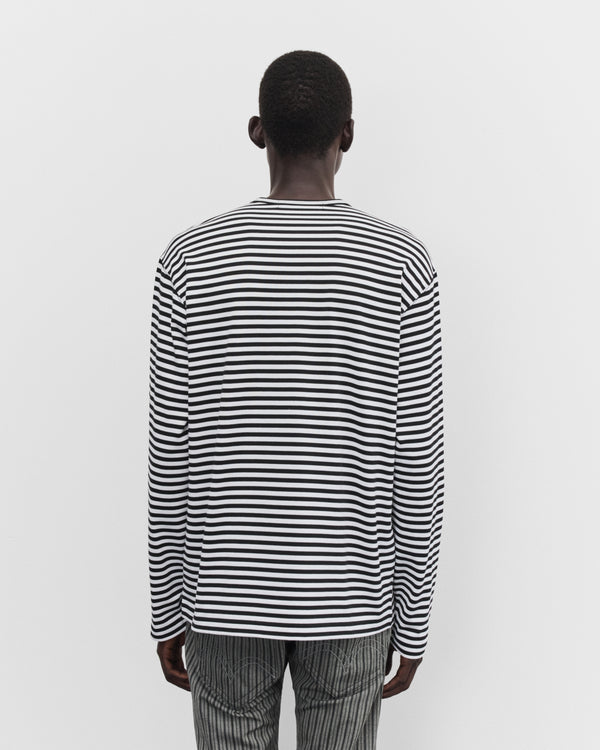Junya Watanabe Man - Men's Longsleeve Striped T-Shirt - (Black/White)