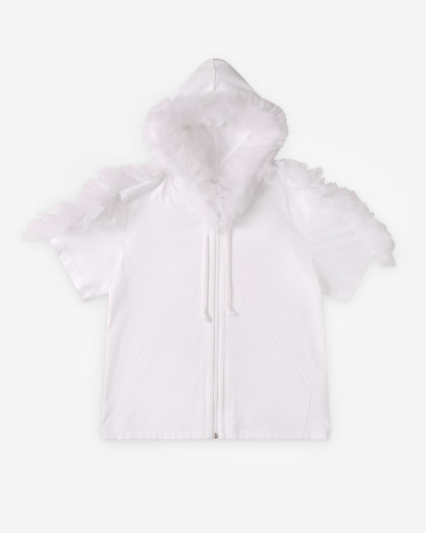 Noir Kei Ninomiya - Women's Hooded Tulle Shirt - (White)