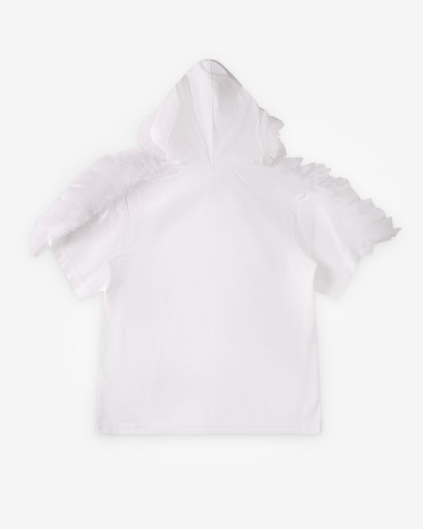 Noir Kei Ninomiya - Women's Hooded Tulle Shirt - (White)