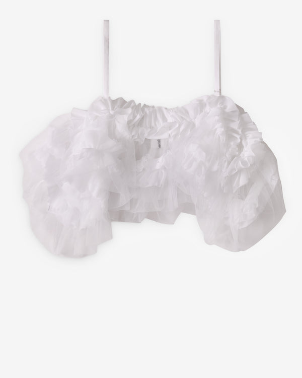Noir Kei Ninomiya - Women's Tulle Top - (White)