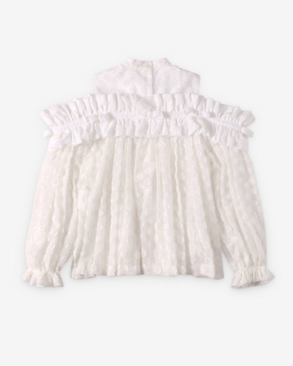 Noir Kei Ninomiya - Women's Ruffle Blouse - (White)