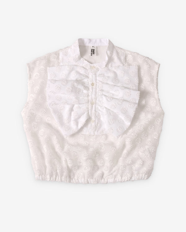 Noir Kei Ninomiya - Women's Polka Dot Georgette Blouse - (White)