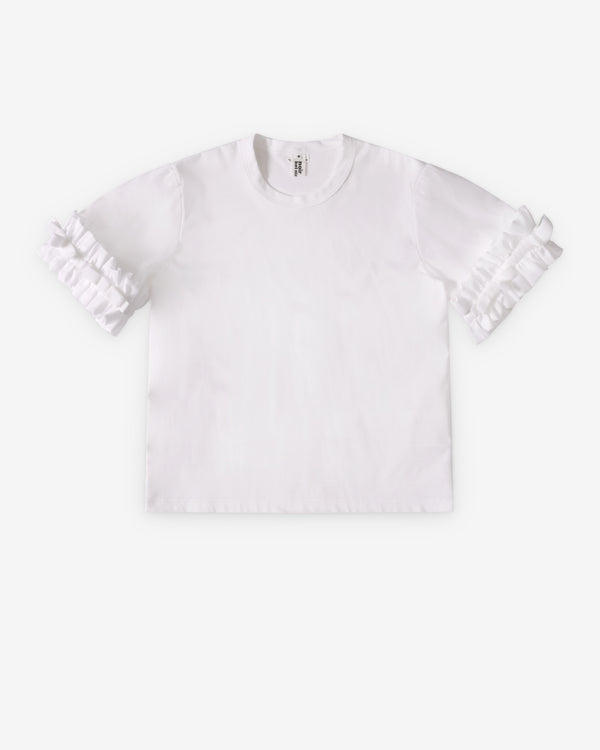 Noir Kei Ninomiya - Women's Ruffle Sleeve T-Shirt - (White)