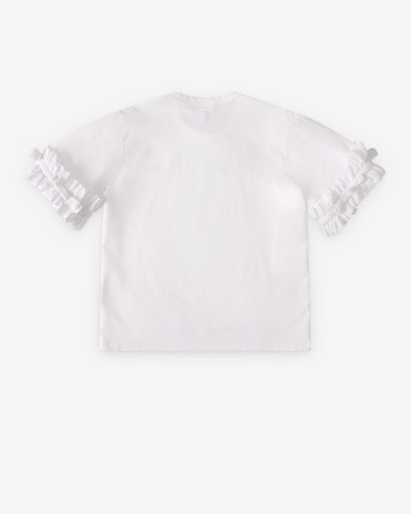 Noir Kei Ninomiya - Women's Ruffle Sleeve T-Shirt - (White)