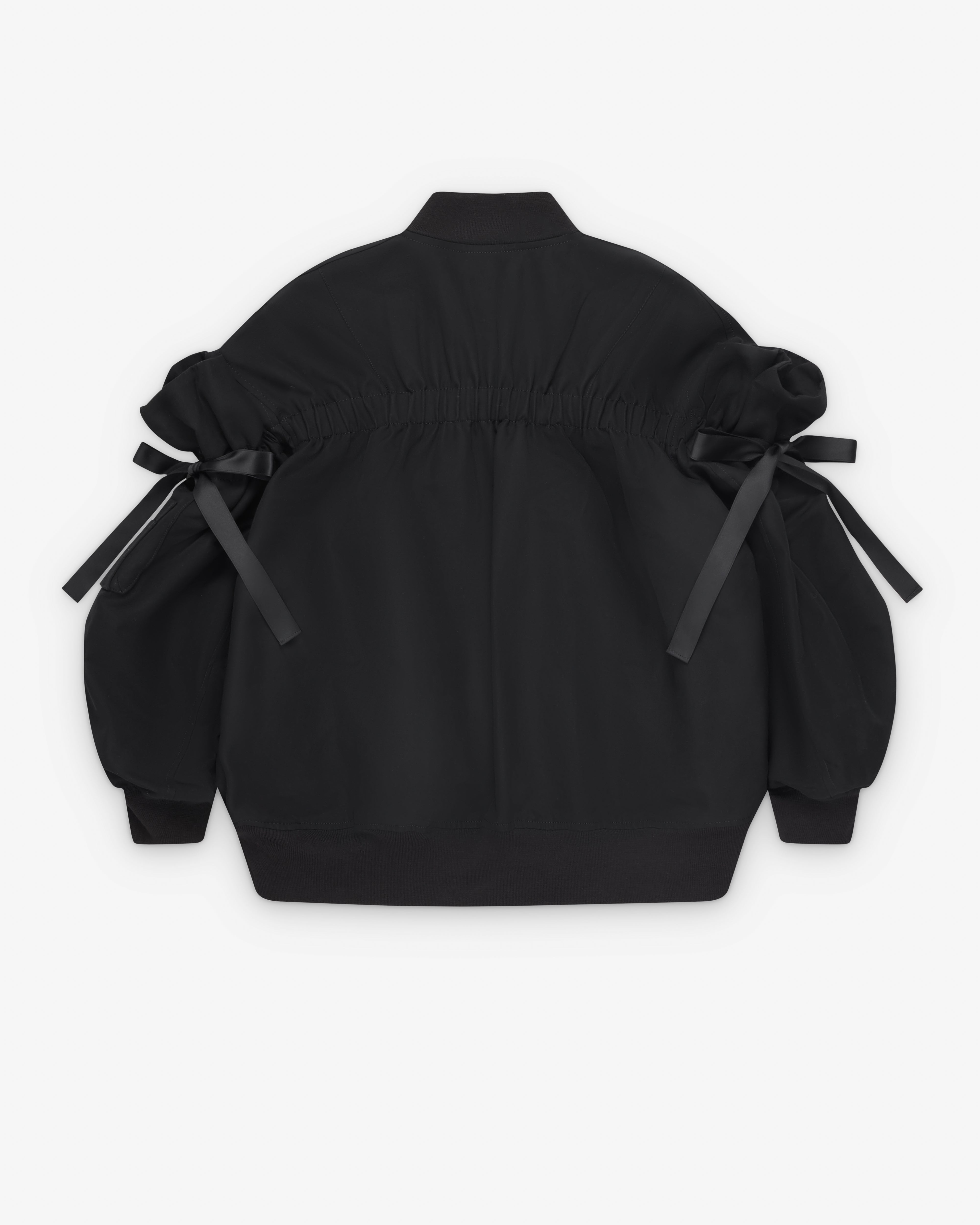 ジャケット・アウター Noir kei ninomiya Noir Kei Ninomiya: Women's Cotton Bow Bomber Jacket (Black