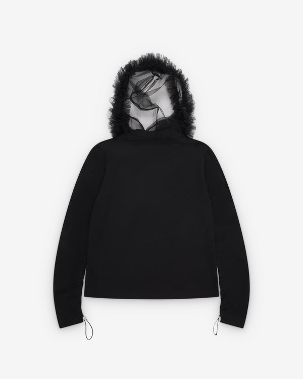 Noir Kei Ninomiya - Women's Tulle Hooded T-Shirt - (Black)