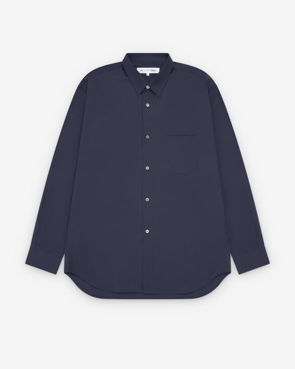 CDG Shirt Forever - Classic Fit Cotton Shirt - (Navy)