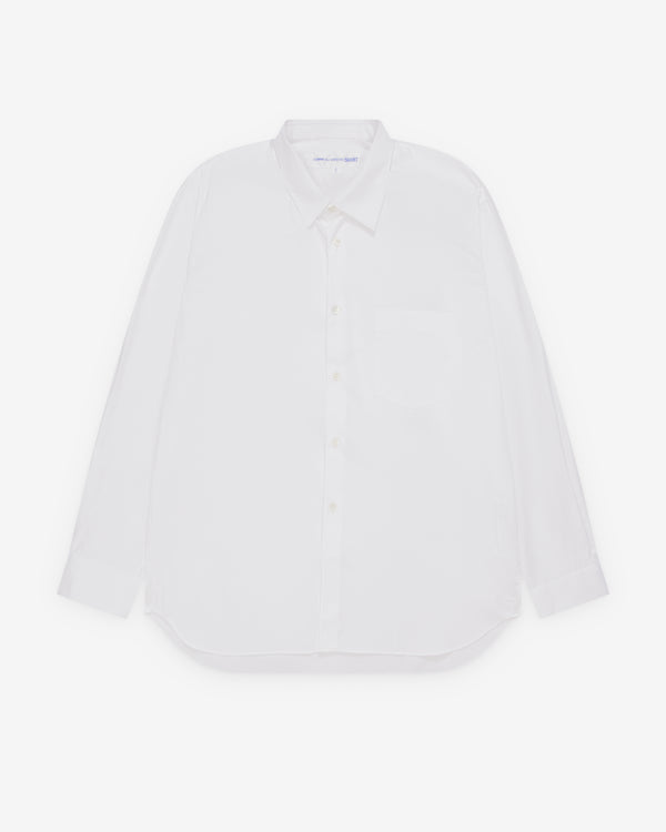 CDG Shirt Forever - Wide Fit Cotton Shirt - (White)