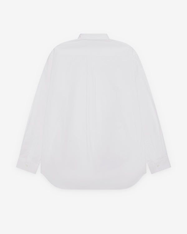 CDG Shirt Forever - Wide Fit Cotton Shirt - (White)