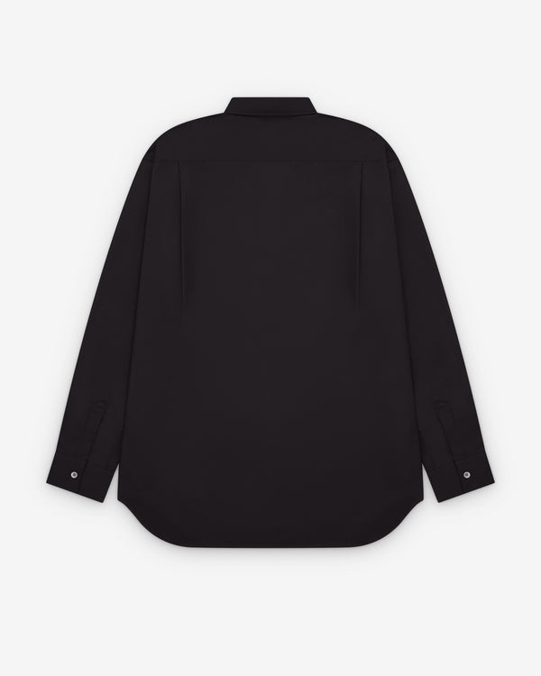 CDG Shirt Forever - Wide Fit Cotton Shirt - (Black)