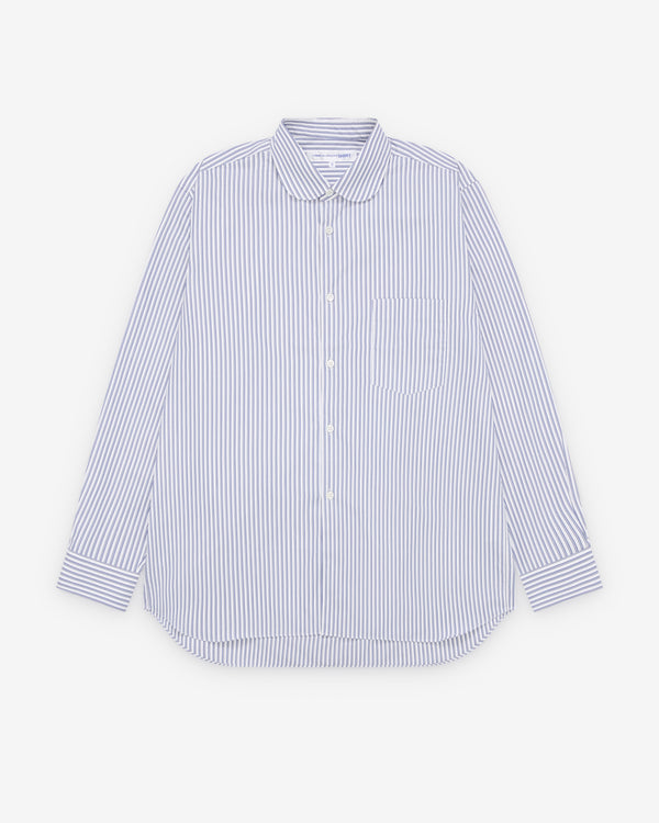 CDG Shirt Forever - Wide Fit Peter Pan Collar Shirt - (Stripe 4)