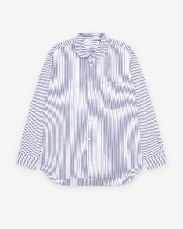CDG Shirt Forever - Wide Fit Peter Pan Collar Shirt - (Stripe 6)