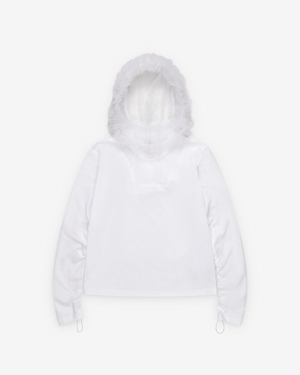 Noir Kei Ninomiya - Women's Tulle Hooded T-Shirt - (White)