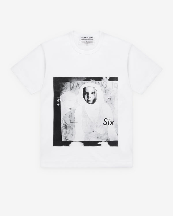 Comme Des Garçons - Six Magazine Figure Print T-Shirt - (White)