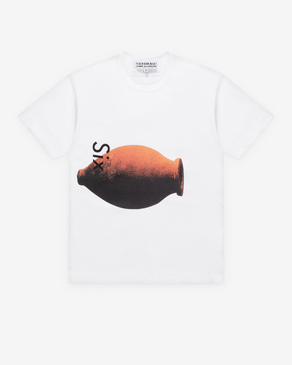 Comme Des Garçons - Six Magazine Vessel Print T-Shirt - (White)