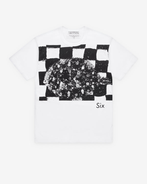 Comme Des Garçons - Six Magazine Checkered Print T-Shirt - (White)